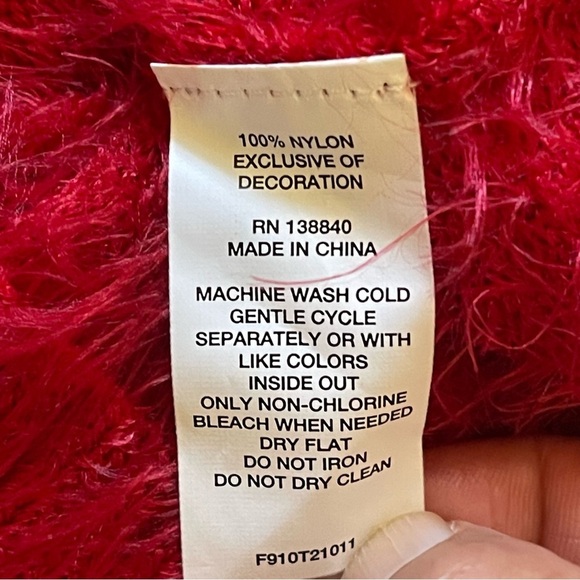 KIDPIK FUZZY Little Girl Short Sleeve Sweater Top  EYELASH Size M (10) - Picture 3 of 5